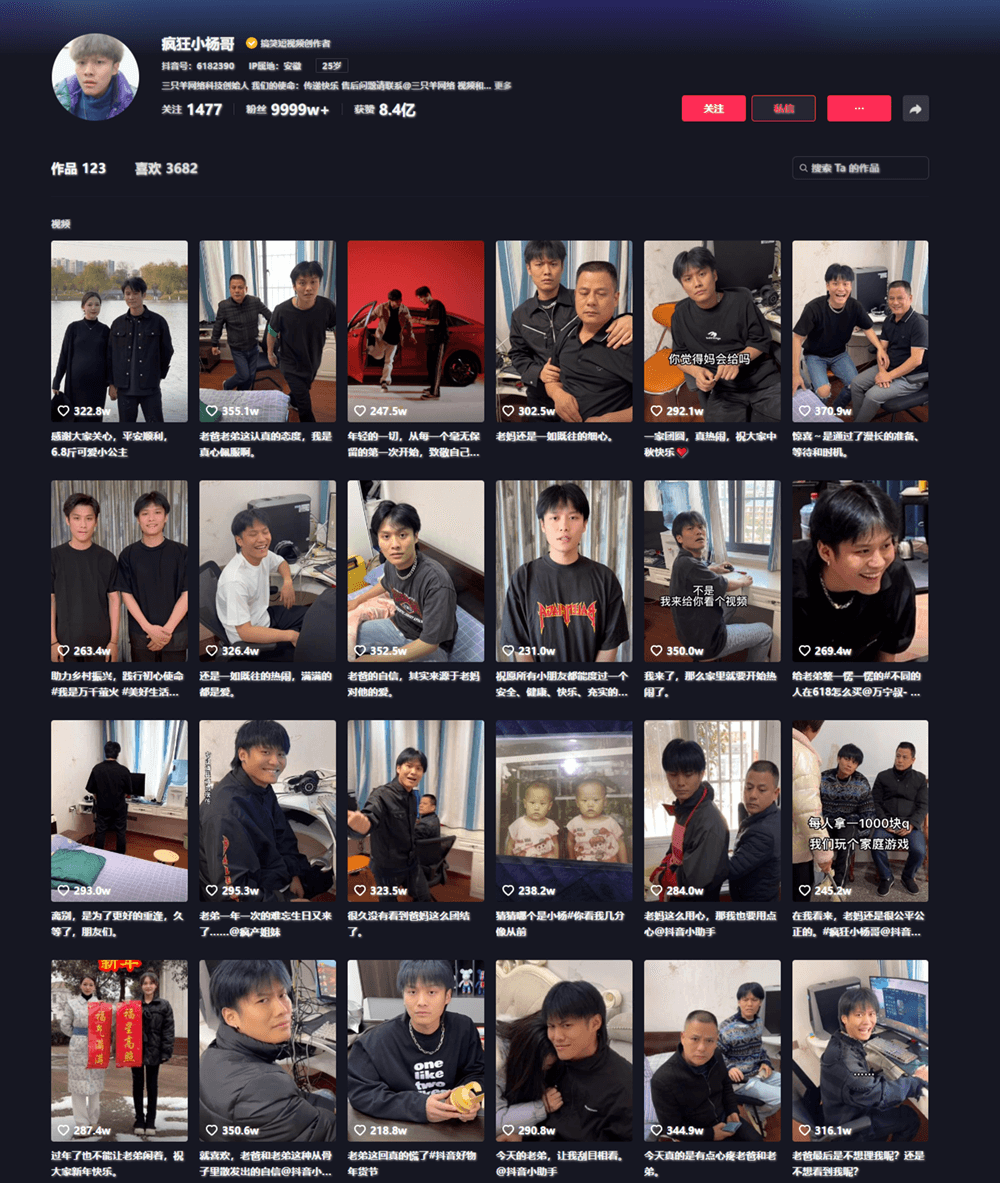 疯狂小杨哥 抖音网址