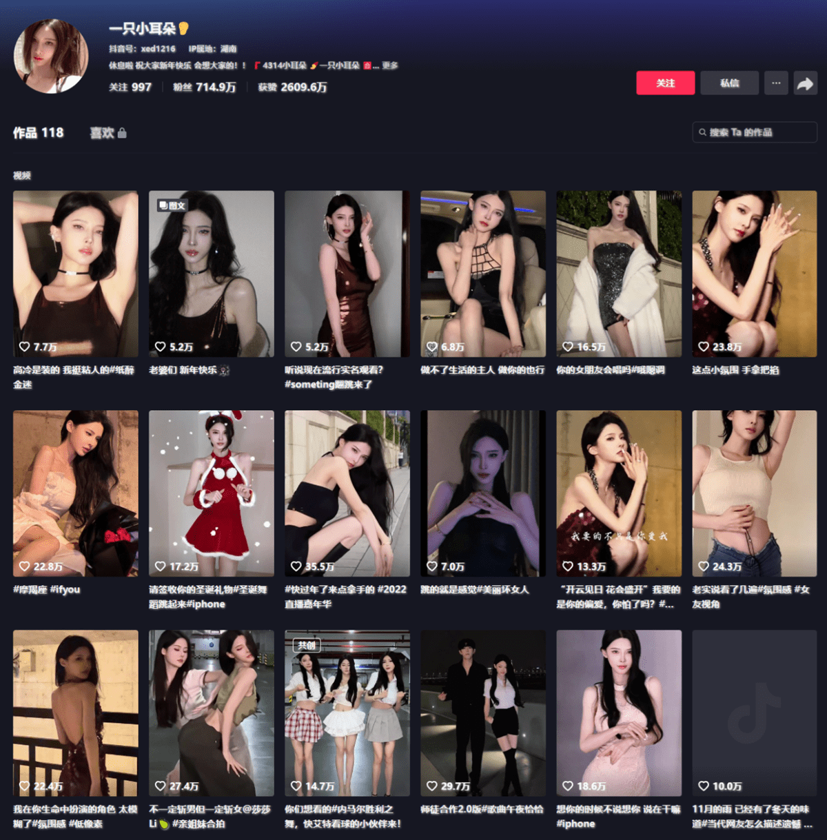 一只小耳朵 抖音网址